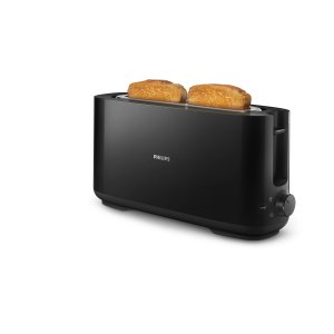 Tostadora Philips Hd2590 00 Ranura Larga 1030w 8 Ajustes Modo Descongelar Color Negro 2