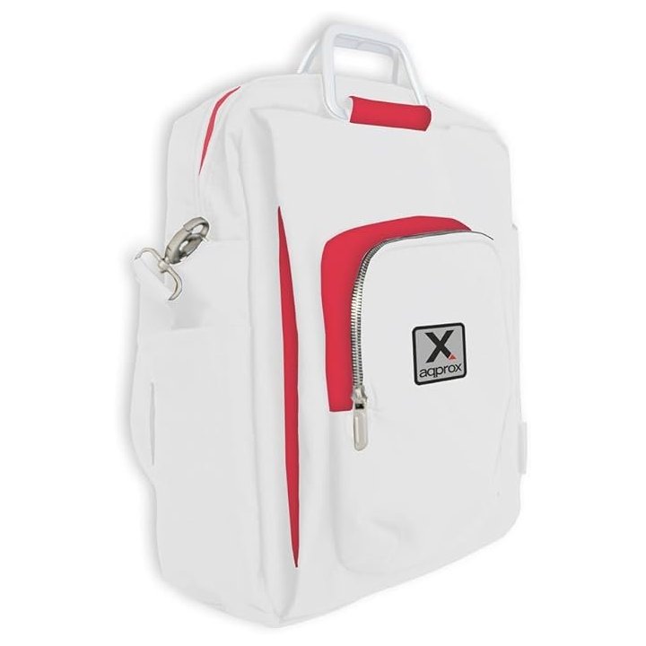 Mochila De Portatil 15.6" Approx Diseño En Color Blanco/rojo Approx - Oferta_moving