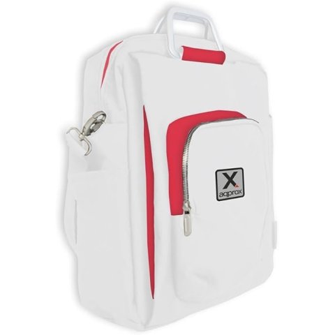 Mochila De Portatil 15.6" Approx Diseño En Color Blanco/rojo Approx - Oferta_moving