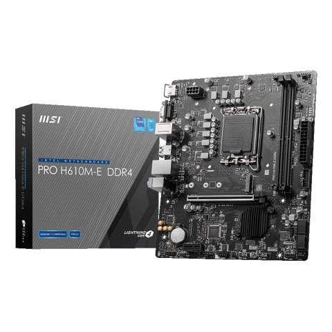 Pb Msi Pro H610m-e M-atx Skt 1700 2xddr4 3200mhz Hdmi Vga Lan 1xm.2