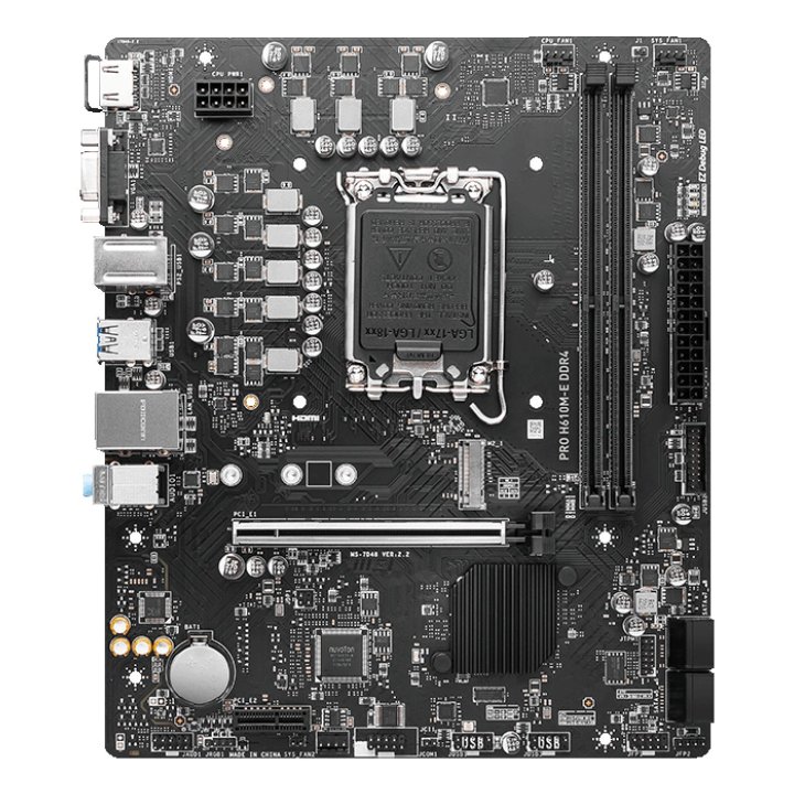 Pb Msi Pro H610m-e M-atx Skt 1700 2xddr4 3200mhz Hdmi Vga Lan 1xm.2