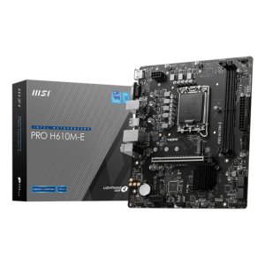 Pb Msi Pro H610m-e M-atx Skt 1700 2xddr5 5600mhz Hdmi Vga Lan 1xm.2