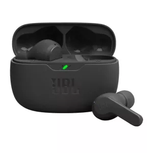 Auricular Intrauditivo Bluetooth Jbl Wave Beam Bk 32h Deepbass Ipx2 Color Negro