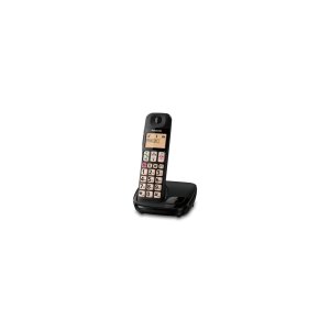 Telefono Inalambrico Dect Panasonic Kx-tge310spb Pantalla Lcd Contestador Automatico Botones Grandescolor Negro