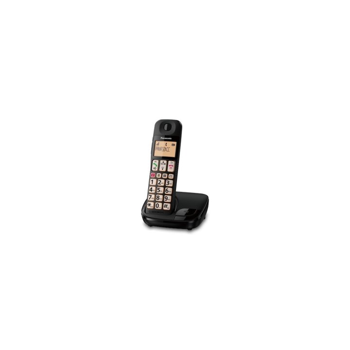 Telefono Inalambrico Dect Panasonic Kx-tge310spb Pantalla Lcd Contestador Automatico Botones Grandescolor Negro