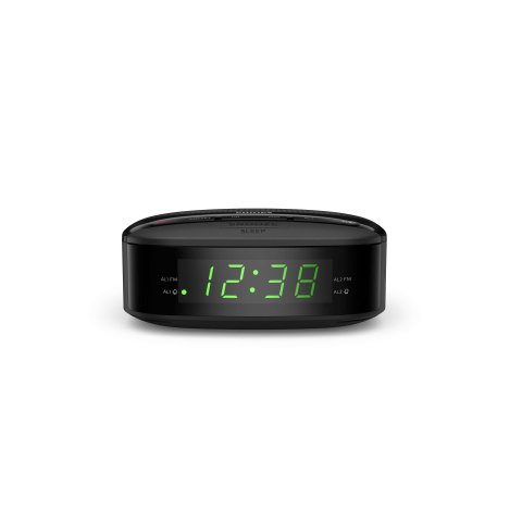 Radio Despertador Philips Tar3205 12 Digital Fm Alarma Dual Bateria De Reserva Color Negro