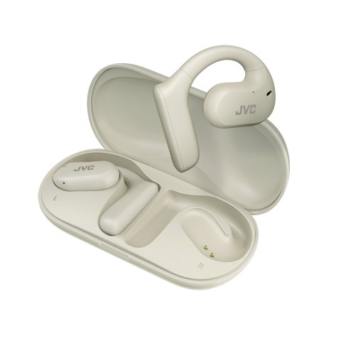 Auricular Deportivo Bluetooth Jvc Ha-np35t-w-u Tws 17h Ipx4 Microfono Escucha El Entorno Blanco