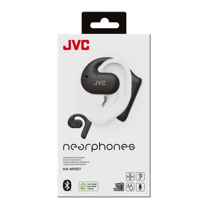 Auricular Deportivo Bluetooth Jvc Ha-np35t-b-u Tws 17h Ipx4 Microfono Escucha El Entorno Azul