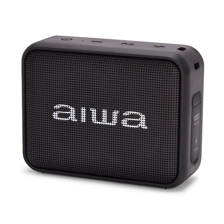 Altavoz Bluetooth Portable Aiwa Bs-200bkmkiii Tws Bt 5.3 6w Rms Fm Usb Ipx6 Bateria 12h Negro