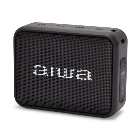 Altavoz Bluetooth Portable Aiwa Bs-200bkmkiii Tws Bt 5.3 6w Rms Fm Usb Ipx6 Bateria 12h Negro