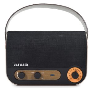 Altavoz Bluetooth Portable Aiwa Rbtu-600 Bt 5.0 Aux Usb 10w Rms Microfono Bateria 6 Horas  Estilo Vintage 