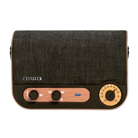 Altavoz Bluetooth Portable Aiwa Rbtu-600 Bt 5.0 Aux Usb 10w Rms Microfono Bateria 6 Horas  Estilo Vintage 