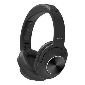 Headset Bluetooth Aiwa Hst-220bt Bt 5.4 Anc Microfono Giratorios Y Plegables Negro 