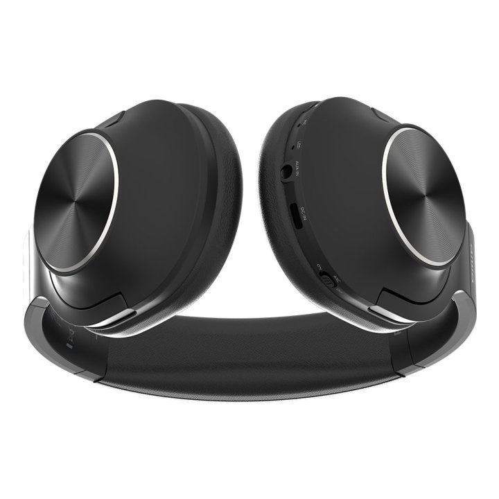 Headset Bluetooth Aiwa Hst-220bt Bt 5.4 Anc Microfono Giratorios Y Plegables Negro 