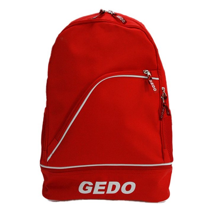Mochila Gedo Napoli 4 Compartimientos Uno Inferior Para Botas Acolchada Color Roja