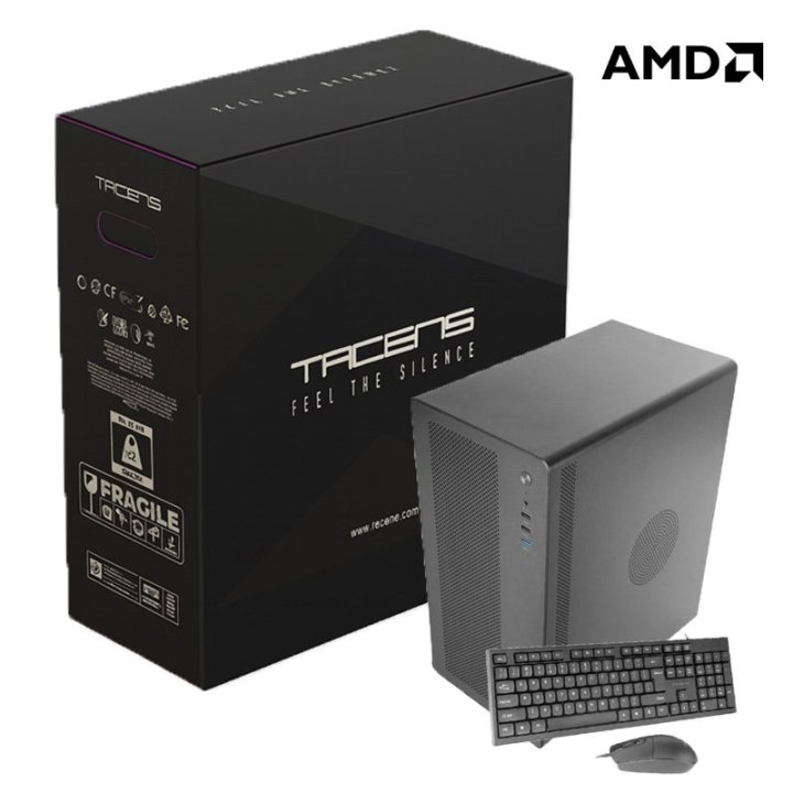 Ordenador Tacens Aura Ta200 A520m Ryzen 5 Pro 5655g 16gb Ddr4 1tb M.2 Usb Wifi 2aerom F.a 550w 80+teclado Y Mouse