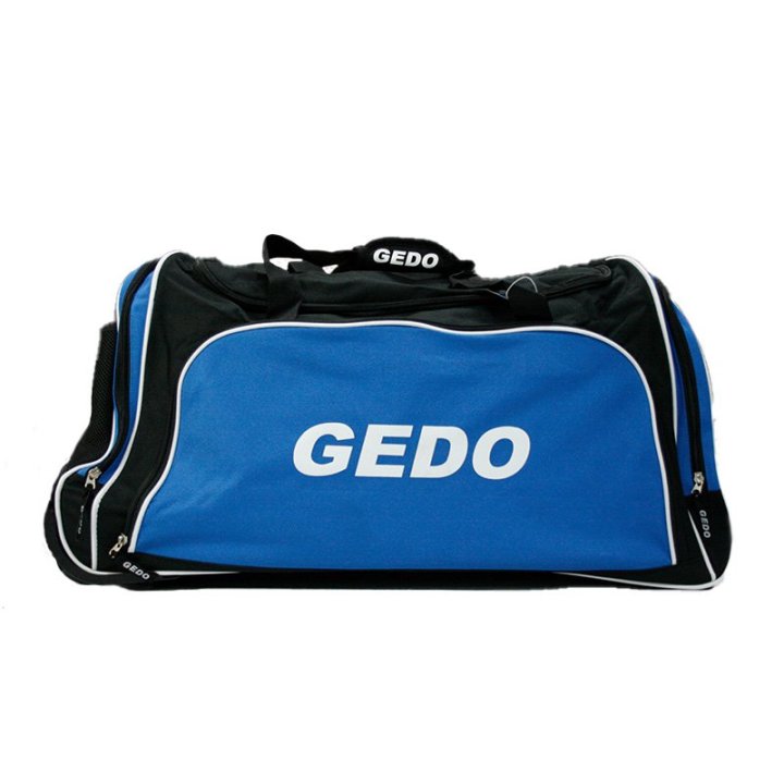 Bolsa De Deporte Gedo Milan Trolley 4 Departamentos Ruedas Color Negro Y Azul