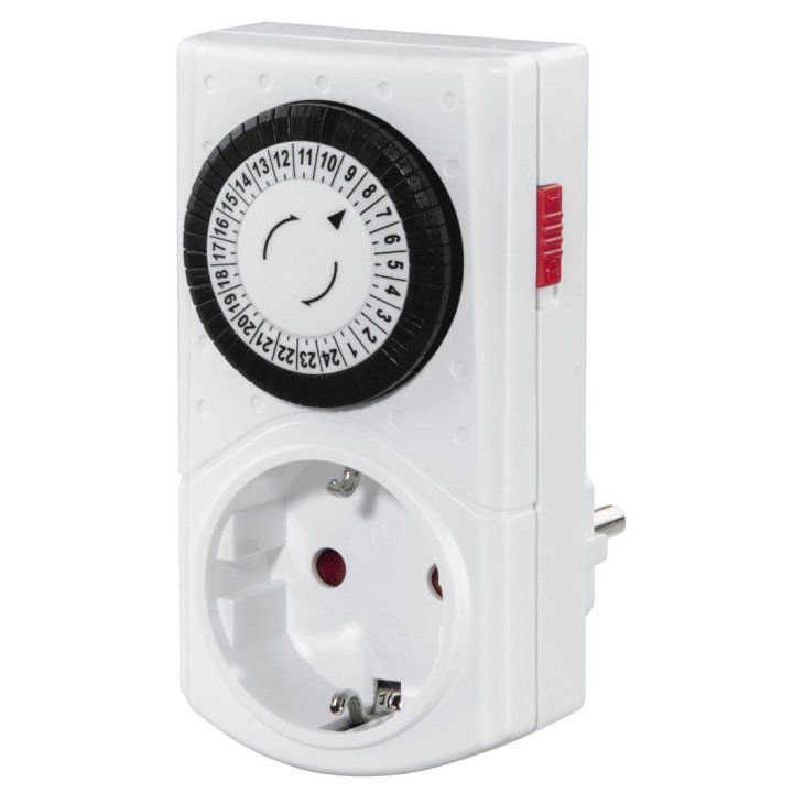 (km0) Temporizador De Interior Hama Mini Mecanico 2 Modos Intervalos 30min