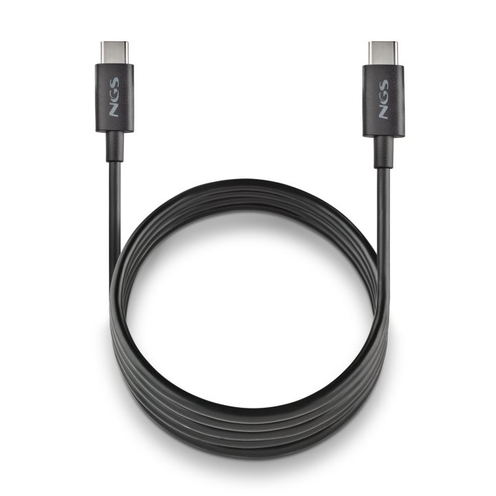 Cable Usb-c A Usb-c 1m Ngs Zyro 60w-1 Black Usb 2.0 60w 1m Negro