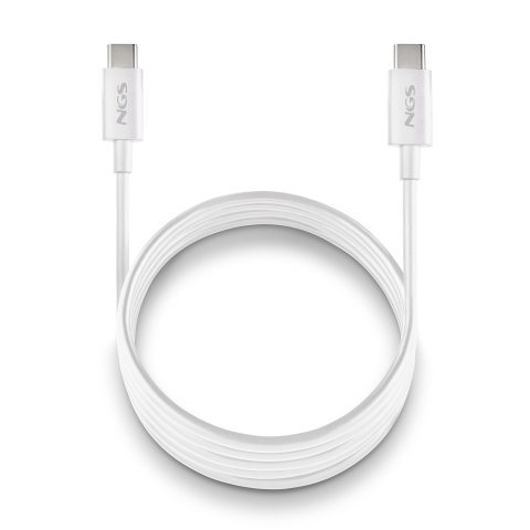 Cable Usb-c A Usb-c 1m Zyro 60w-1 White Usb 2.0 60w 1m Blanco
