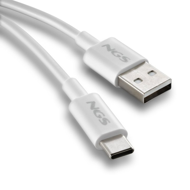 Cable Usb-a A Usb-c 1m Ngs Ngs Zyro-ac Black Usb 2.0 15w 1m Blanco