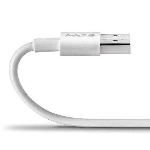 Cable Usb-a A Usb-c 1m Ngs Ngs Zyro-ac Black Usb 2.0 15w 1m Blanco