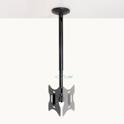 Soporte De Techo Tooq Lpce2301tsli-b Pantalla 23-42" Max. 30kg Vesa Max. 200x200 Giro 180º Negrodistancia Techo 608-858 Mm