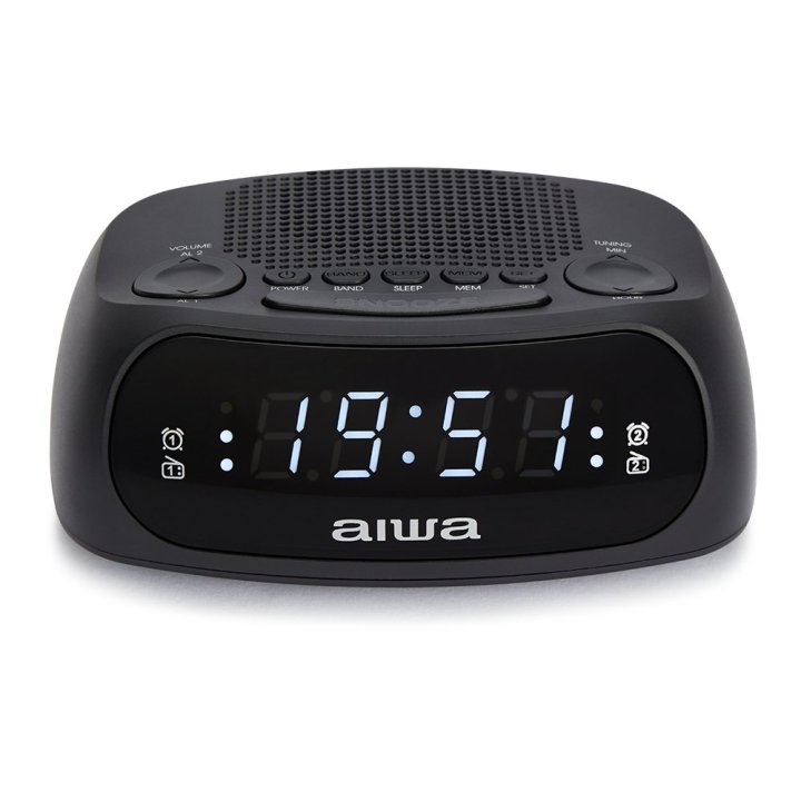 Radio Despertador Aiwa Cr-09j Am/fm Doble...