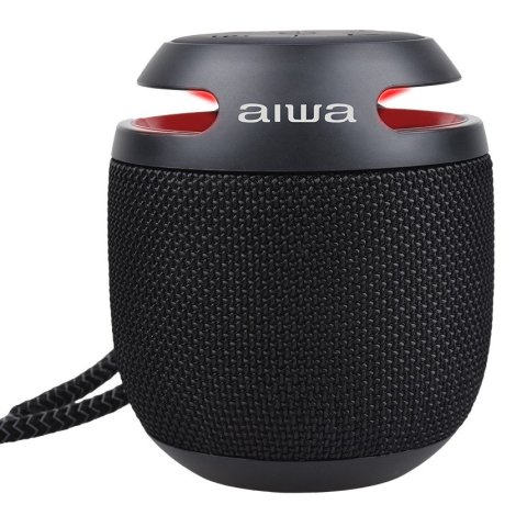 Altavoz Bluetooth Portable Aiwa Aiwa Bst-100bk 5w Rms Rgb Microfono Ip66 Bateria 8h Negro