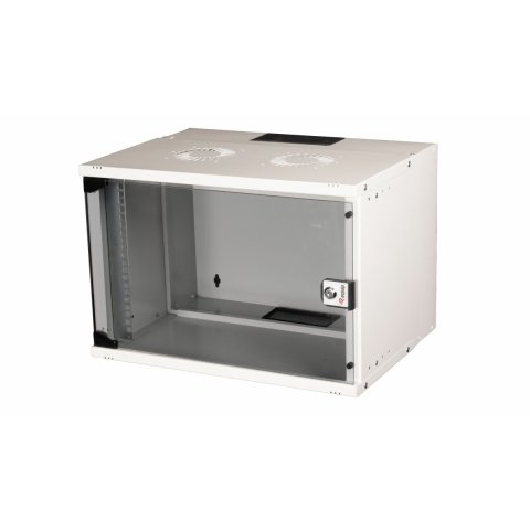 Armario Mural 19" Equip Eco Mount 7u Ewm-07-5440-g 540x400x330 Color Gris  Puerta Cristal Templado