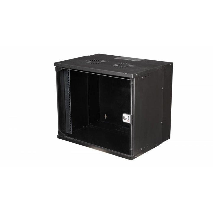Armario Mural 19" Equip Eco Mount 9u Ewm-09-5440-b 540x400x463 Color Negro Puerta Cristal Templado