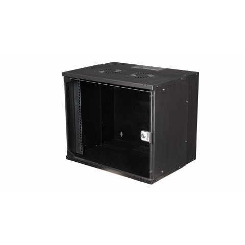 Armario Mural 19" Equip Eco Mount 9u Ewm-09-5440-b 540x400x463 Color Negro Puerta Cristal Templado