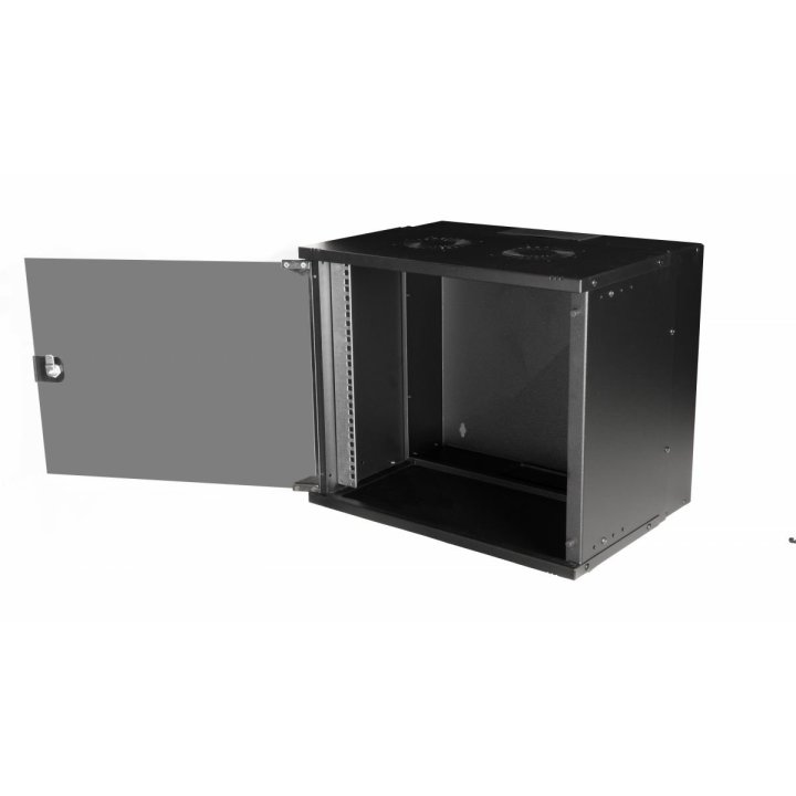 Armario Mural 19" Equip Eco Mount 9u Ewm-09-5440-b 540x400x463 Color Negro Puerta Cristal Templado