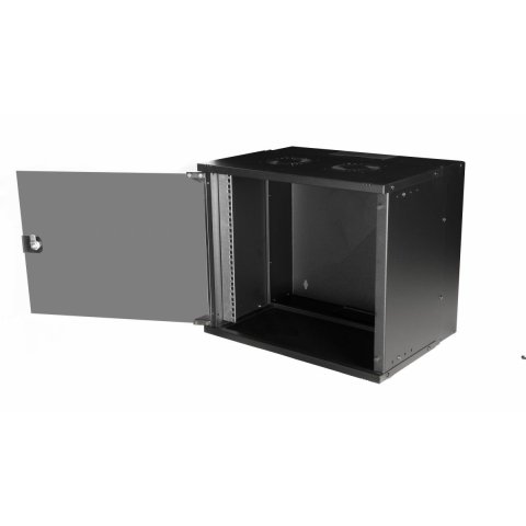 Armario Mural 19" Equip Eco Mount 9u Ewm-09-5440-b 540x400x463 Color Negro Puerta Cristal Templado