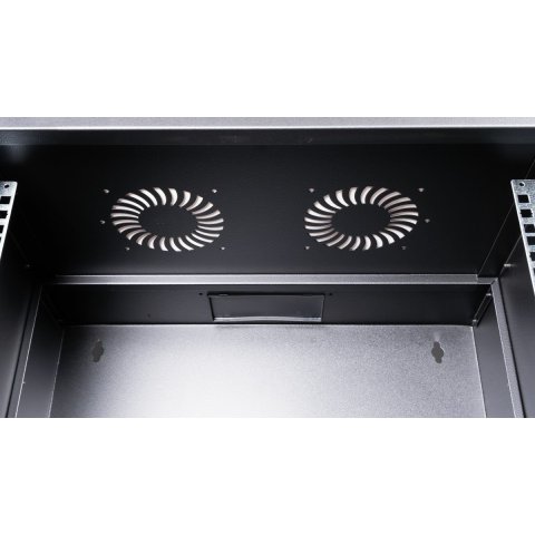 Armario Mural 19" Equip Eco Mount 9u Ewm-09-5440-b 540x400x463 Color Negro Puerta Cristal Templado