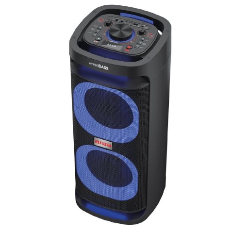 Altavoz Bluetooth Trolley Aiwa Kbtus-d800 Bt 5.0 80w Rms Bateria 3h Usb Tf Aux Mic Rgb Negro
