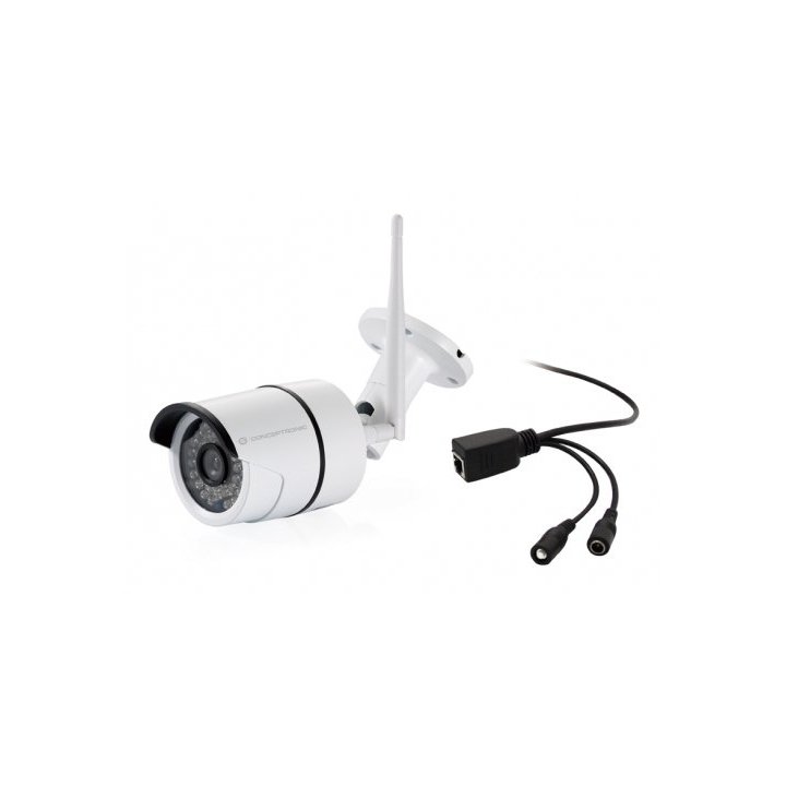Camara Ip Conceptronic Jareth03w 1080p Instalacion Por Codigo Qr Led Exterior   Interior Wifi Cloud