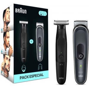 Afeitadora Braun Xt3100 + Afeitadora Corporal Bg5360 Pack...