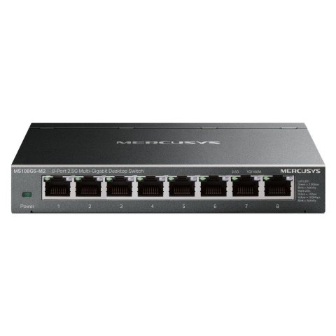 Switch No Gestionable Mercusys Ms108gs-m2  8p 8x2.5gb Carcasa Metalica