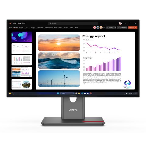 Monitor 24" Hdmi Displayport Lenovo P24q-40 Regulable En Altura, Pivotante
2560x1440 Hub Usb