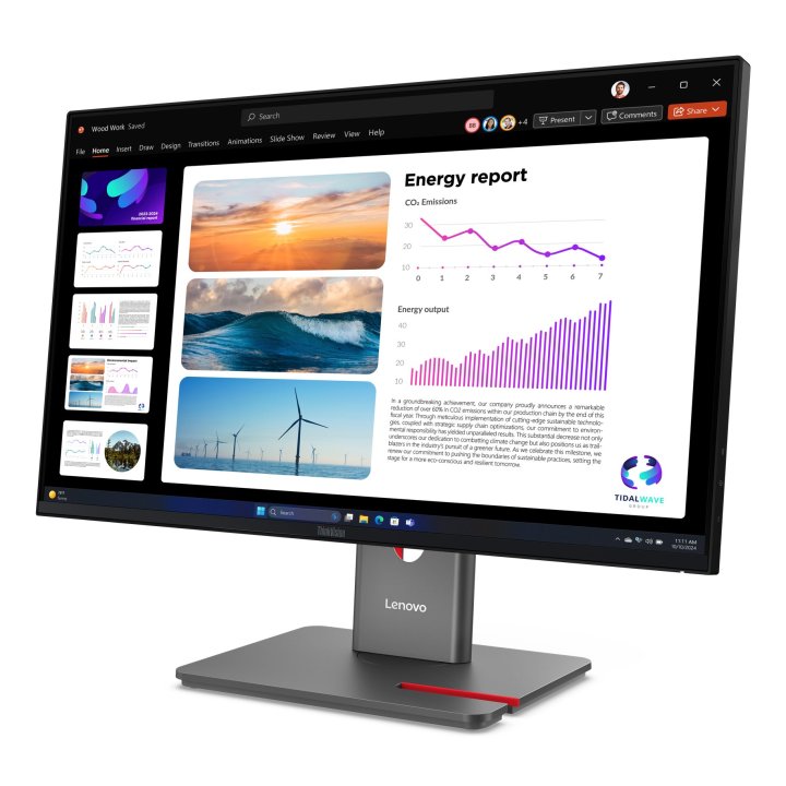 Monitor 24" Hdmi Displayport Lenovo P24q-40 Regulable En Altura, Pivotante
2560x1440 Hub Usb