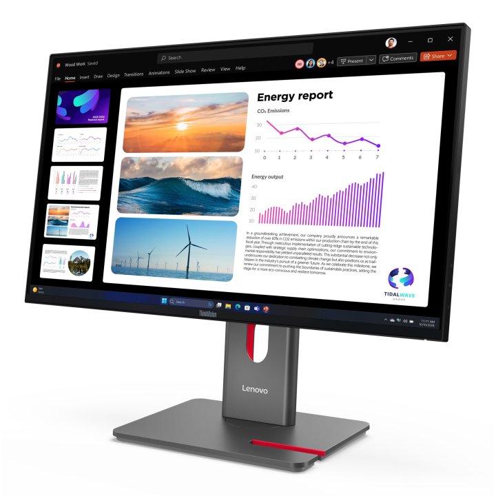 Monitor 24" Hdmi Displayport Lenovo P24q-40 Regulable En Altura, Pivotante
2560x1440 Hub Usb