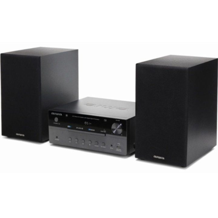 Micro Cadena Aiwa Msbtu-550 50w Rms Cd Radio Aux Usb Color Negro