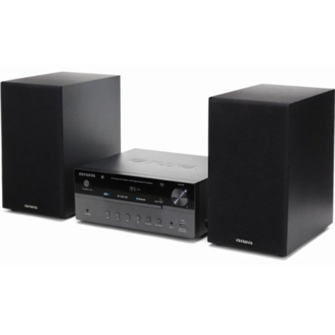 Micro Cadena Aiwa Msbtu-550 50w Rms Cd Radio Aux Usb Color Negro