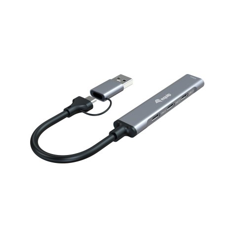 Hub Usb-c Equip 128969 A 1xusb-a  3xusb-c Adaptador Usb-c A Usb-a Incluido
