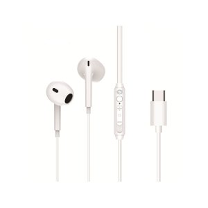 Auricular Intrauditivo Usb-c Conceptronic Brendan02w 1.2m Microfono Controles Color Blanco