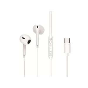 Auricular Intrauditivo Usb-c Conceptronic Brendan02w 1.2m Microfono Controles Color Blanco