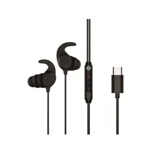 Auricular Intrauditivo Usb-c Conceptronic Brendan05b 1.2m Microfono Controles Color Negro