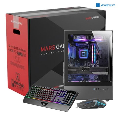 Ordenador Mars Gaming One Mg-a100 W11h A520m Ryzen 5 Pro 5655 16gb Ddr4 1tb M.2 Usb Wifi Mcxo Vent Argb F.a 550w 80+ Teclado 