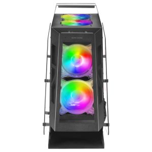 (km0) Caja Microatx Gaming Mars Gaming Mc61 Black Diseño Premium Controladora Argb Con Mando 4 Ventiladores De 120 Rgb Sin Fu 2